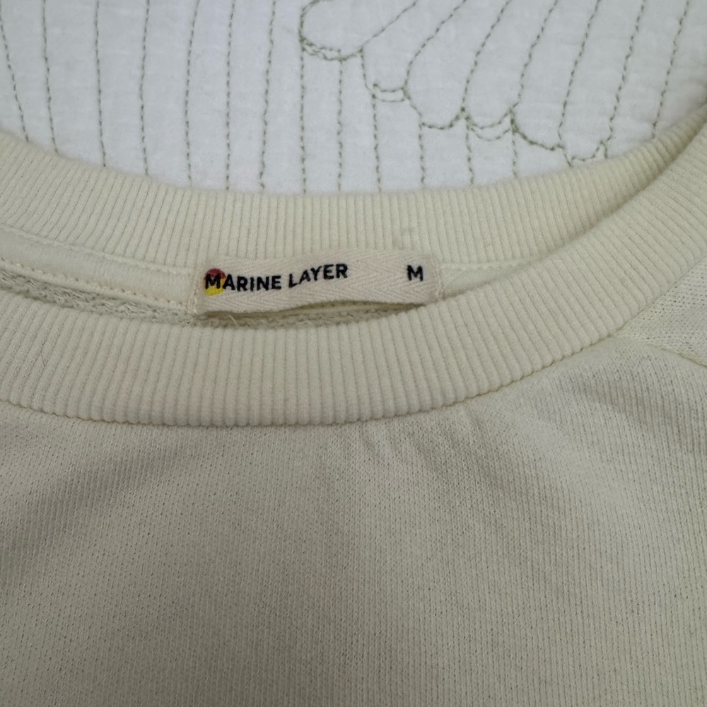 Marine Layer Vin Striped Sweatshirt- Size M - Picture 6 of 11